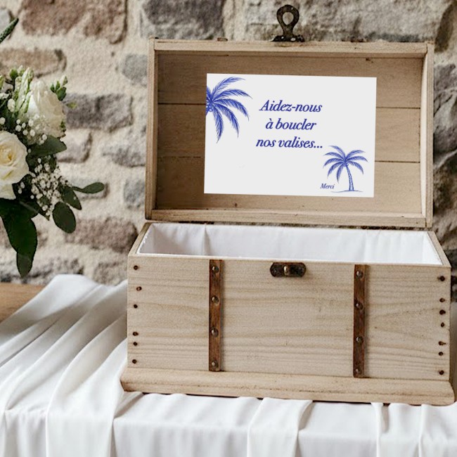 Affiche pour urne de mariage - 