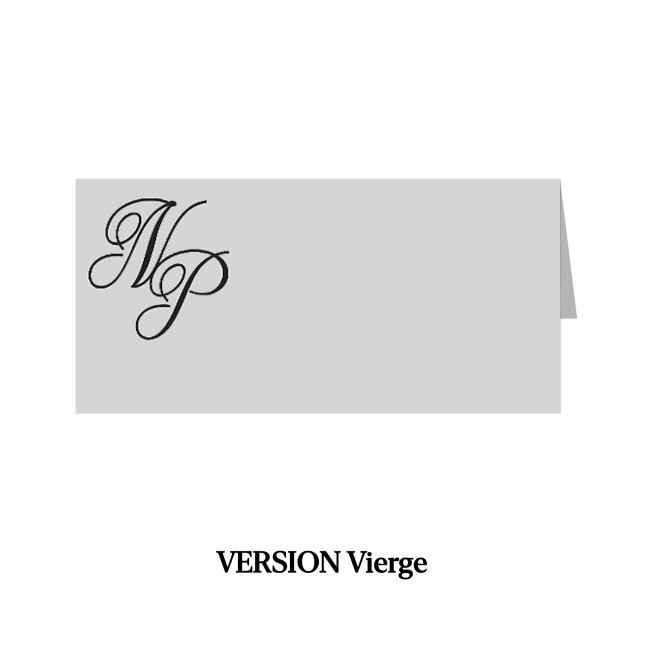 Marque-Places - Mariage Chic et élégant - Initiales calligraphie - EP3 Marque-Places - Mariage Chic et élégant - Initiales calligraphie - EP3