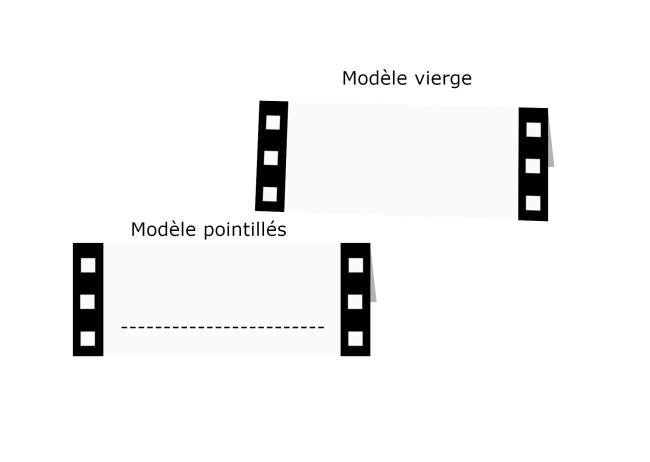 Marque-Places pour mariage ou anniversaire - Motif Cinéma - epD