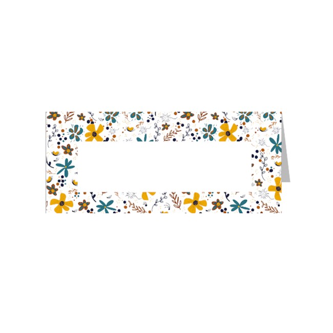 Marque-Places, décoration de table - Motif Petites fleurs liberty - EP4