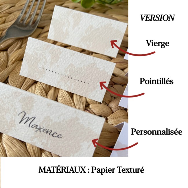 Marque-place mariage thème Voyage – Motif Carte du Monde – Décoration Destination Aventure - EP6