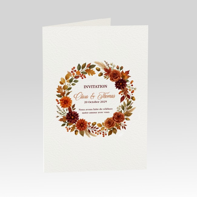 Faire-part de mariage - Invitation mariage Bohème Automnale - EP1 Faire-part de mariage - Invitation mariage Bohème Automnale - EP1