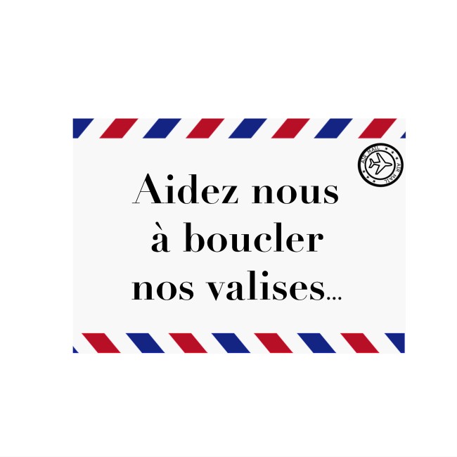 Affiche pour urne de mariage - 