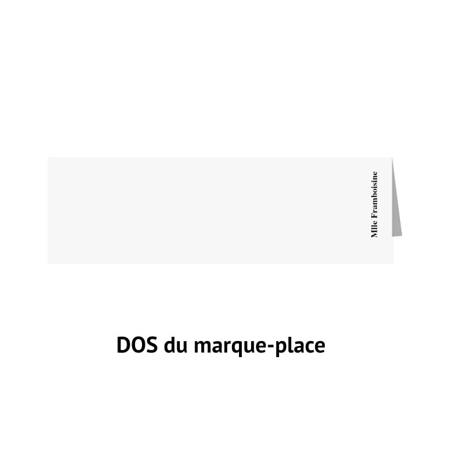 Marque-Place pour Mariage ou anniversaire style Botanique Romantique - Romantic folk - EP6