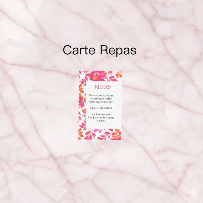 Faire-part, invitation mariage style Folk art, thème Romantic folk - EP9