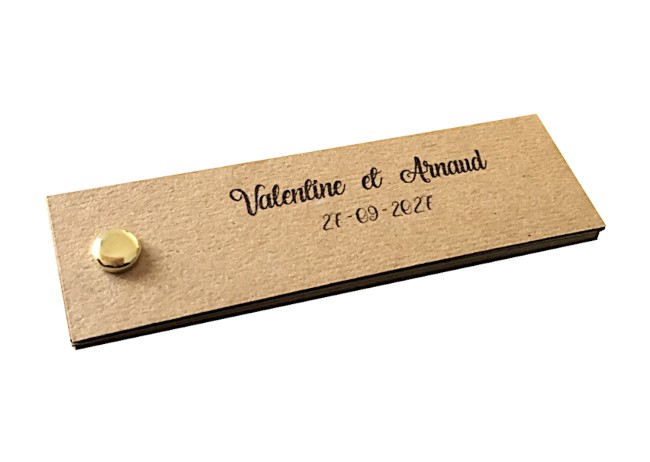 Menu Éventail en Kraft – Décoration de table Style Bohème & Champêtre - EPC