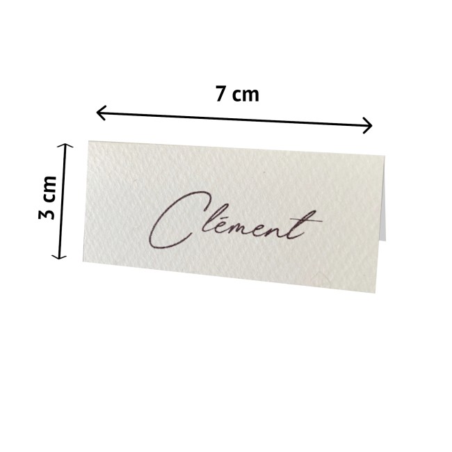 Marque-places mariage – Calligraphie élégante sur papier texturé – Chic & Raffiné - EP4
