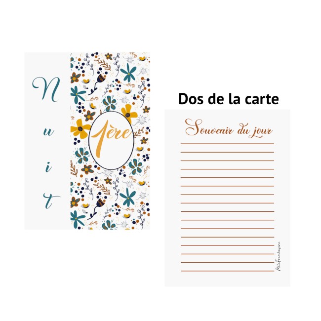 Cartes Etapes bébé pour souvenir photo de la première année ou les premières fois de bébé - Liberty Bleu - EP08