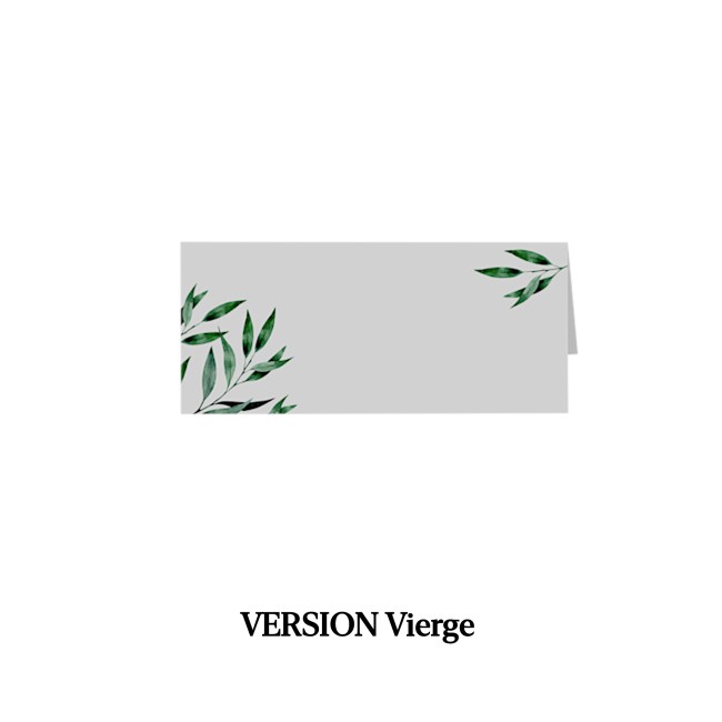 Marque-Place personnalisé - Mariage provençal - Motif Olivier - EP5