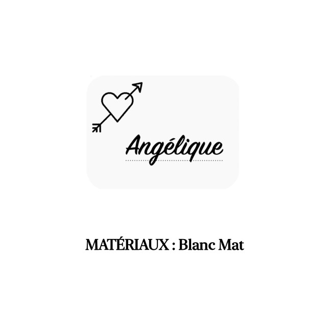 Marque-Place personnalisé avec motif Coeur et sa flèche - EP5