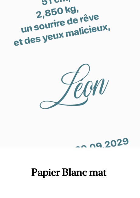 Faire-part de Naissance - Style Rétro poétique - Motif Baleine - EP7 Faire-part de Naissance - Style Rétro poétique - Motif Baleine - EP7