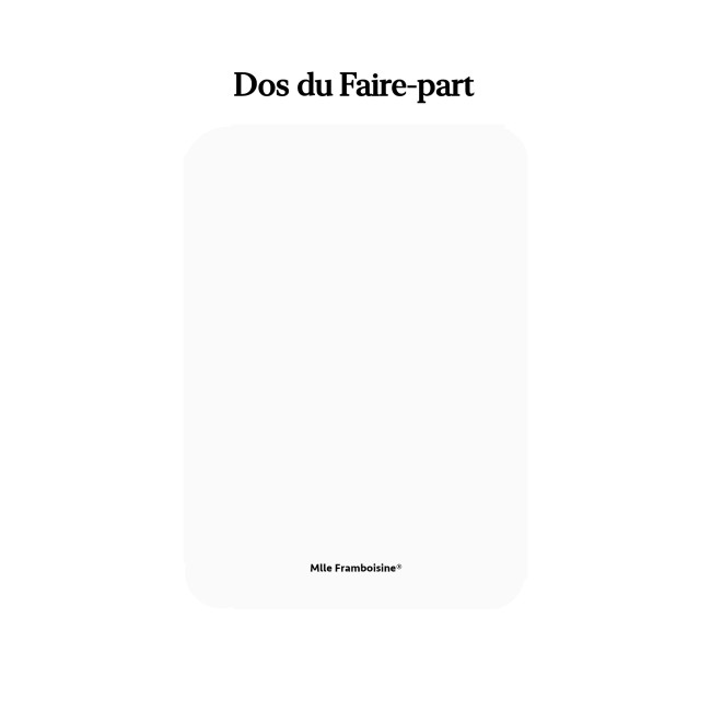 Faire-part de Naissance - Style Chic poétique - Motif rayures - EP4 Faire-part de Naissance - Style Chic poétique - Motif rayures - EP4