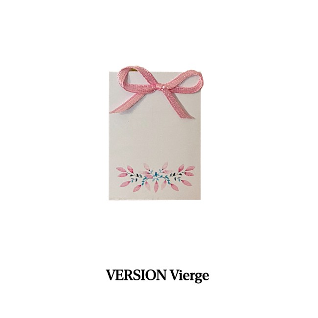 Marque-place personnalisable – Motif floral – Décoration romantique et poétique - EP3