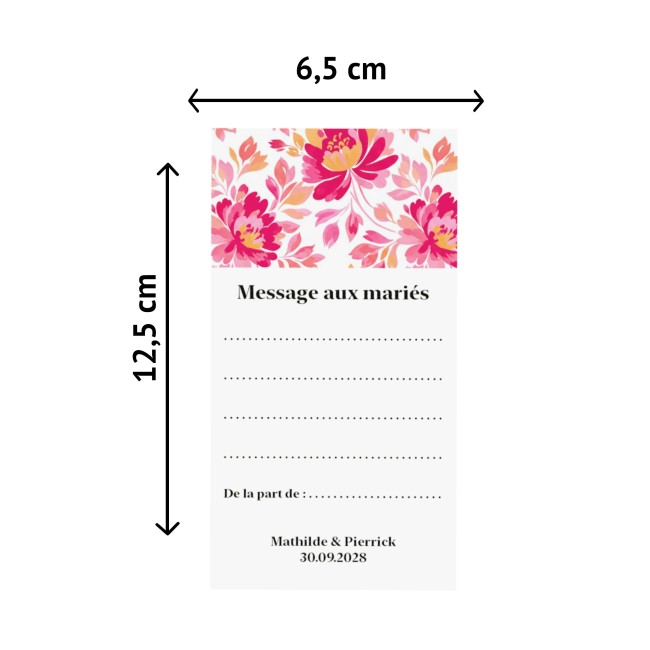 Livre d'or - Cartes messages aux marié(e)s - Style Botanique romantique - EP3 Livre d'or - Cartes messages aux marié(e)s - Style Botanique romantique - EP3