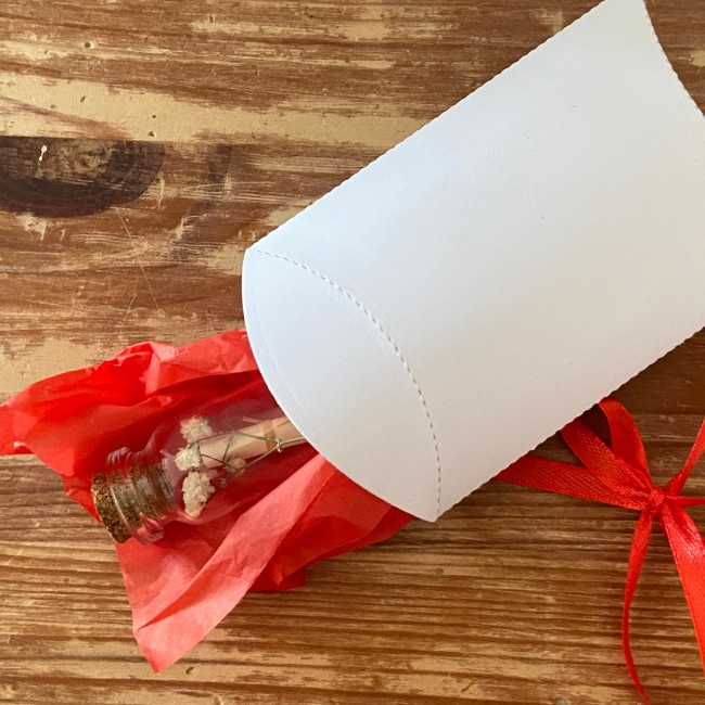 Fiole en verre avec message personnalisée - Demande témoin, demoiselle d'honneur, annonce mariage, grossesse... Cadeau de Noël personnalisé - ep3