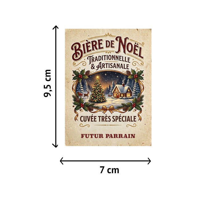 Étiquette Autocollante Personnalisée pour Bouteille de Bière – Annonce & Demande - ep2