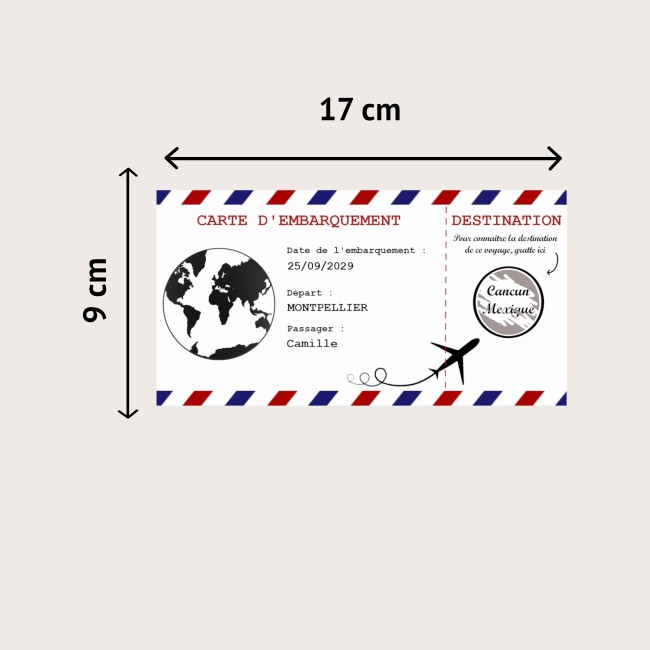 Carte à Gratter Voyage Surprise Destination | Mlle Framboisine - EPC