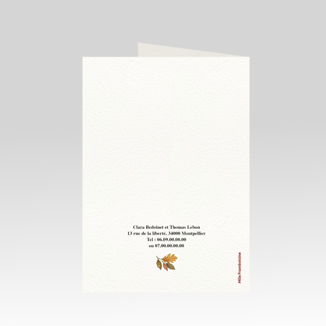 Faire-part de mariage - Invitation mariage Bohème Automnale - EP3 Faire-part de mariage - Invitation mariage Bohème Automnale - EP3