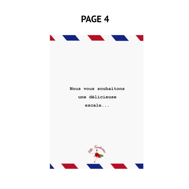 Menu Escale gustative pour Mariage ou Anniversaire thème Destination/Voyage - Escale gustative - EP3