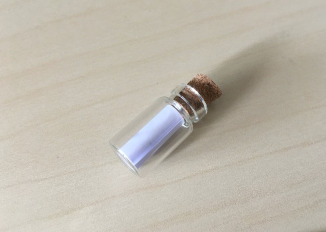 Carte message surprise personnalisé dans sa fiole en verre - Annonce grossesse, mariage - EPC