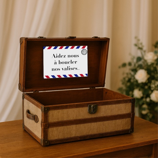 Affiche pour urne de mariage - 