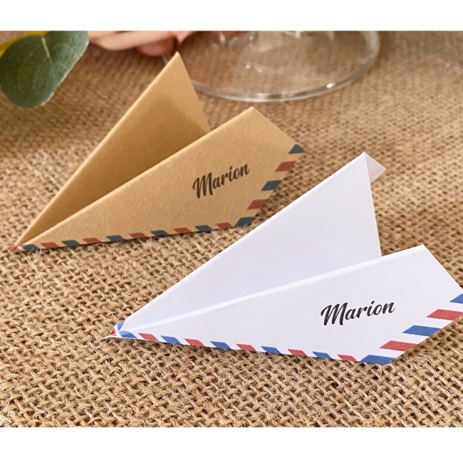 Marque-Places origami Avion - Mariage ou anniversaire - EPH Marque-Places origami Avion - Mariage ou anniversaire - EPH