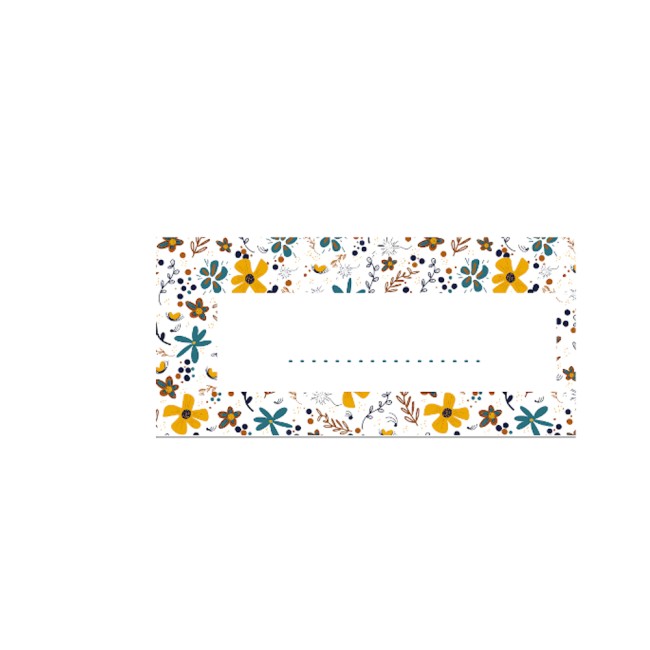 Marque-Places, décoration de table - Motif Petites fleurs liberty - EP5