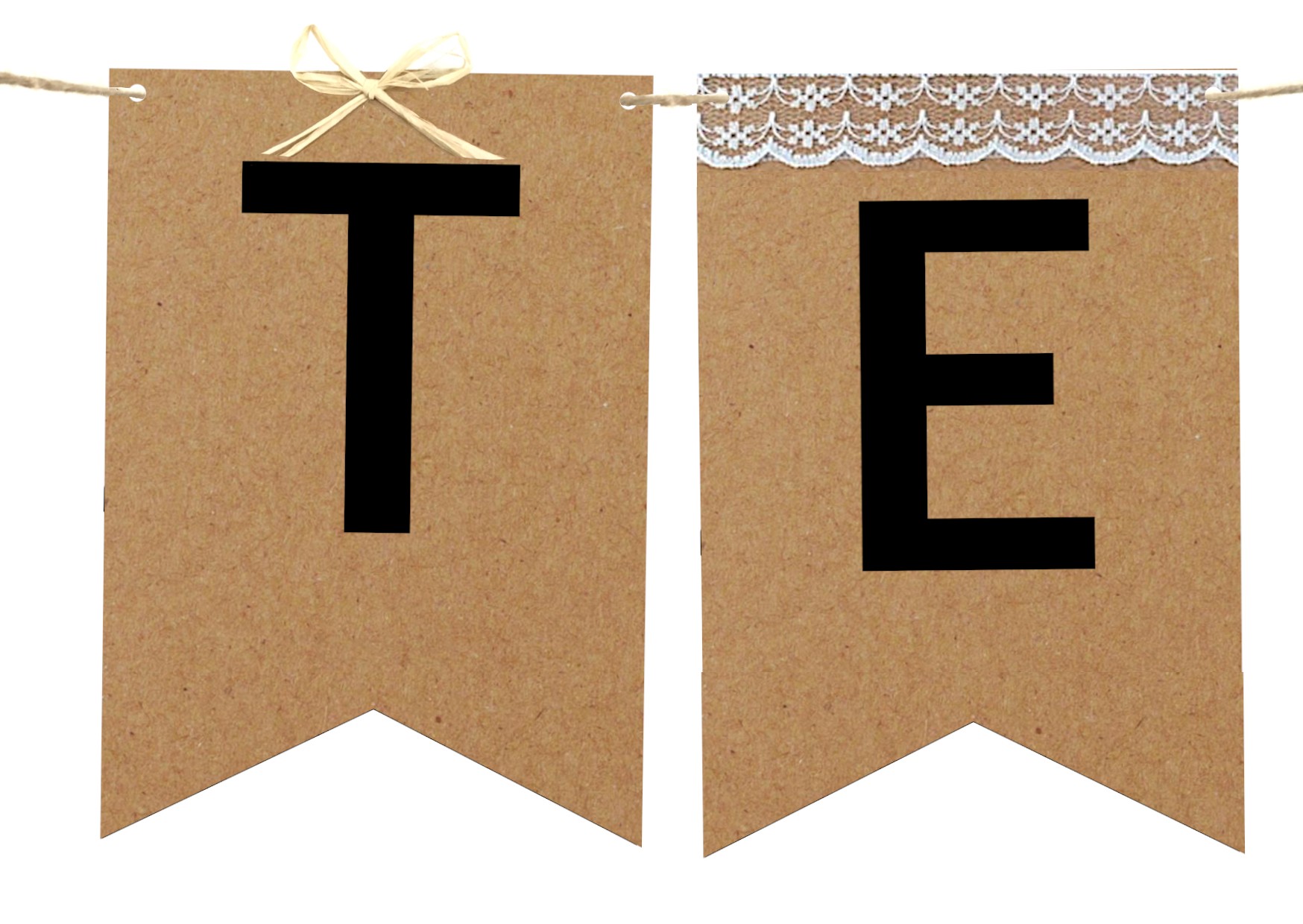 Guirlande Personnalis e Fanion Lettre D coration De Mariage 