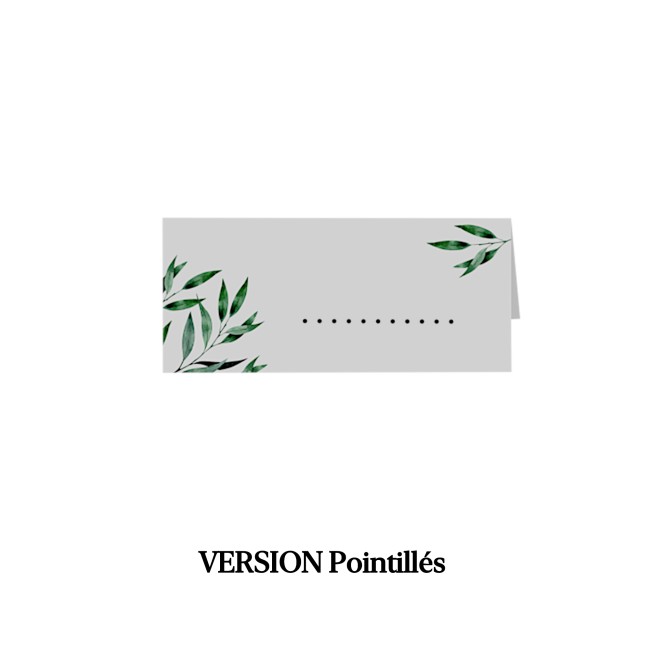 Marque-Place personnalisé - Mariage provençal - Motif Olivier - EP6