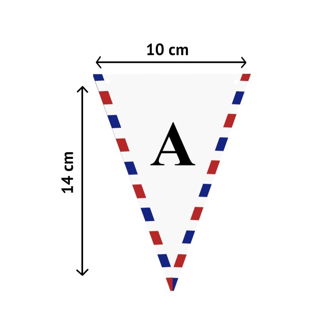 Guirlande personnalisée - Fanion lettre- Décoration de mariage, anniversaire - Destination, Voyage -EPB