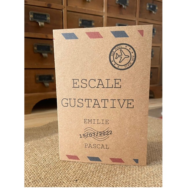 Menu Escale gustative pour Mariage ou Anniversaire thème Destination/Voyage - Escale gustative - EP7