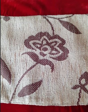 housse de coussin floral fait main