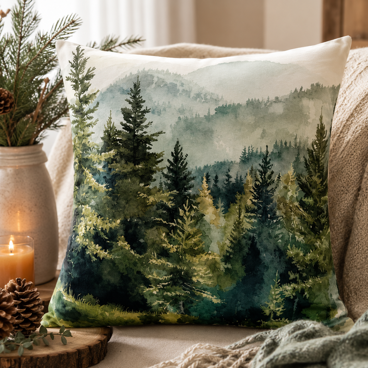 Collection de housses de coussin artisanales en velours faites main à Gérardmer dans les Vosges