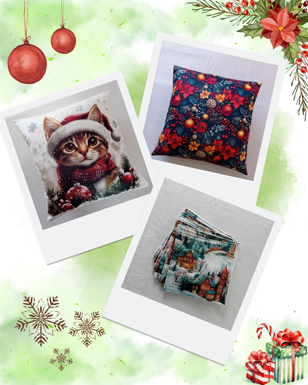 Housse de coussin fait main 45x45 cm, modèle unique et original en velours imprimé et tissu uni, fermeture portefeuille, de fabrication française