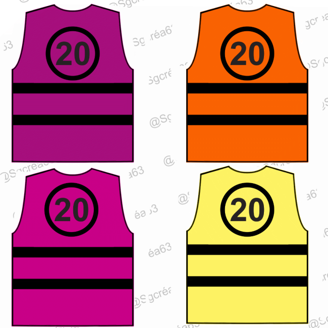 Gilet de sécurité Fluo 