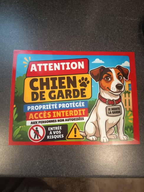 Plaque de portail Chien jack russel