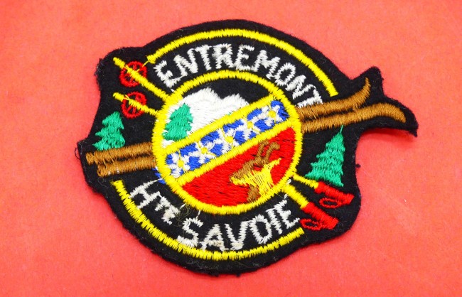 Ecusson brodé ville Entremont Hte Savoie 