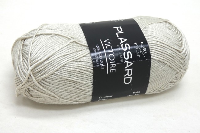 Fil à tricoter Plassard Victoire 27 beige