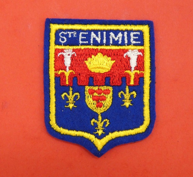 Ecusson brodé ville Ste ENIMIE 