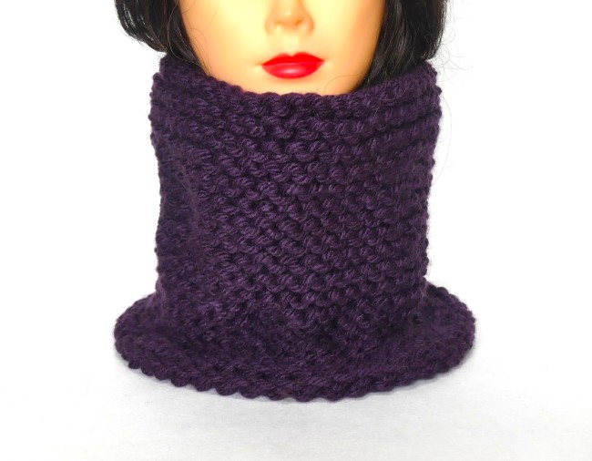 Tour de cou femme couleur violet Zinzolin