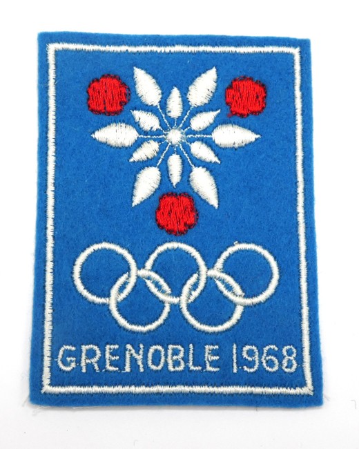 Ecusson brodé ville GRENOBLE 1968 JO 