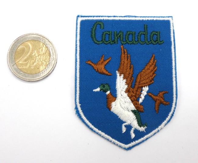 Ecusson brodé CANADA motif canard 