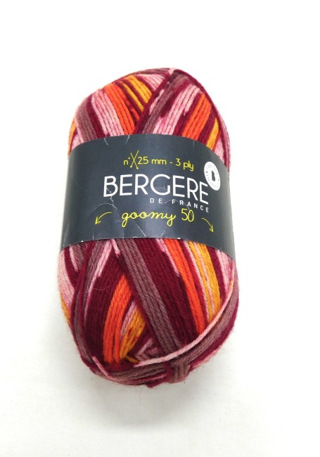 Laine Bergère de France Goomy 50 Imprim rouge