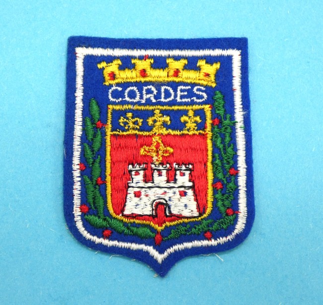 Ecusson brodé ville CORDES
