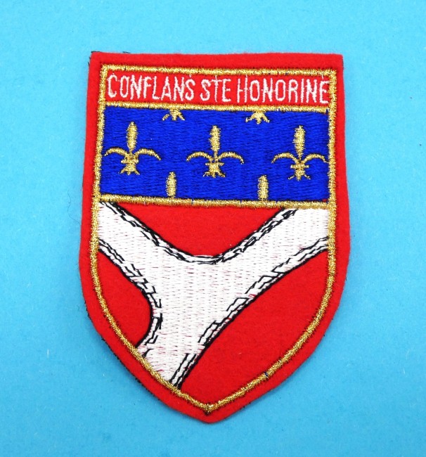 Grand écusson brodé CONFLANTS STE HONORINE