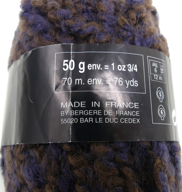 Bergère de france Toison marron / violet