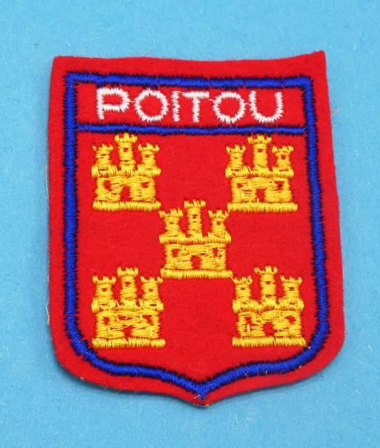 Ecusson brodé ville POITOU 
