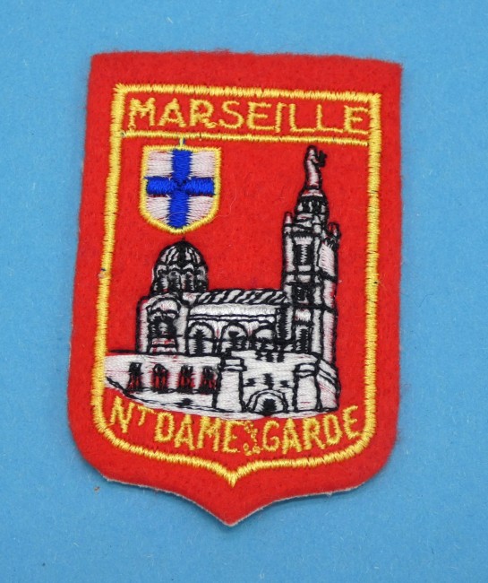 Ecusson brodé ville MARSEILLE - Basilique Notre Dame de la Garde 