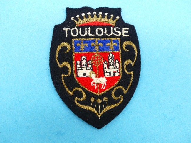 Ecusson meresse brodé ville Toulouse 