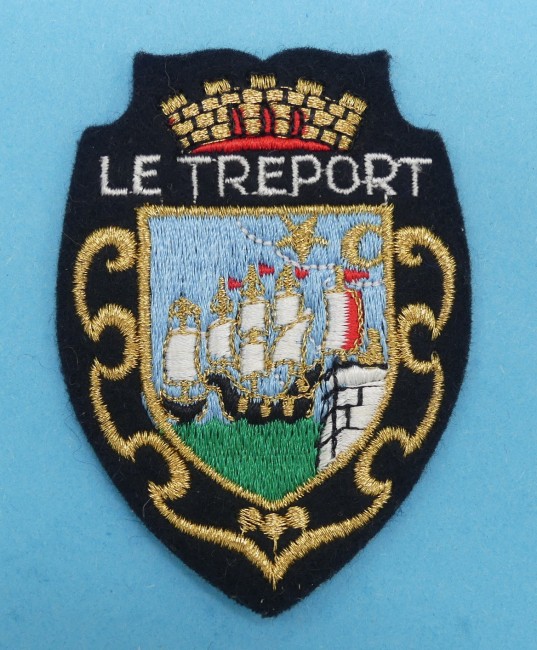 Ecusson collection meresse brodé ville Le Treport